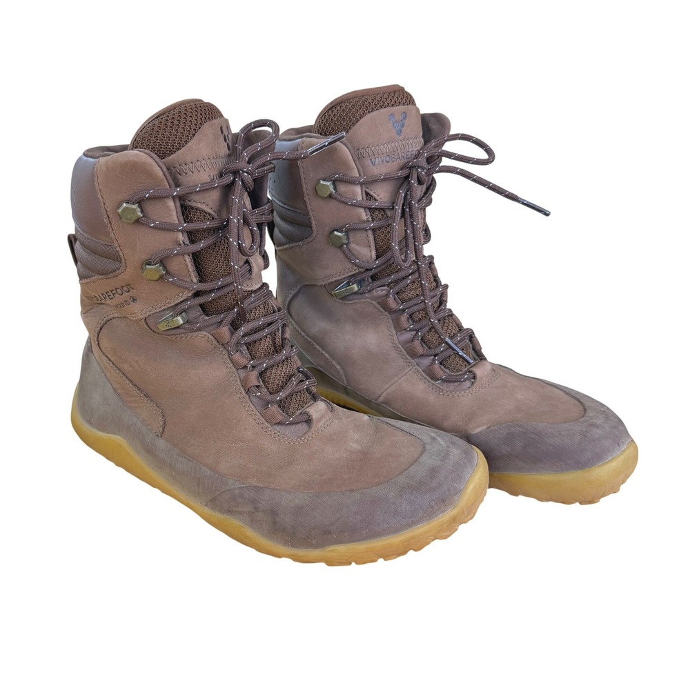 Vivobarefoot Tracker Hi FG Boots Size 36L 5 6 (FLAW)Brown Leather Thermal Hiking